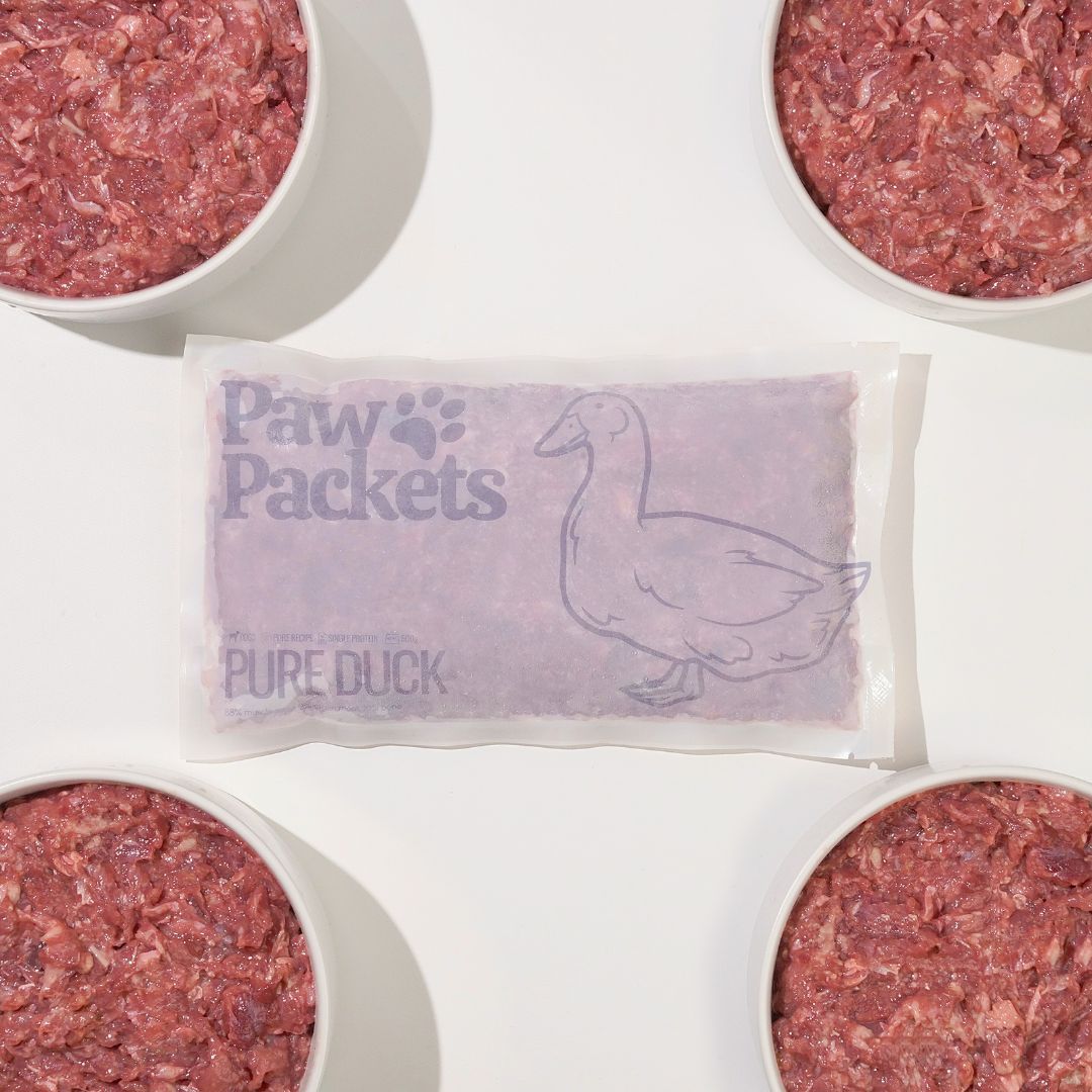 Paw Packets Makanan Anjing Raw Food Pure Duck bebek