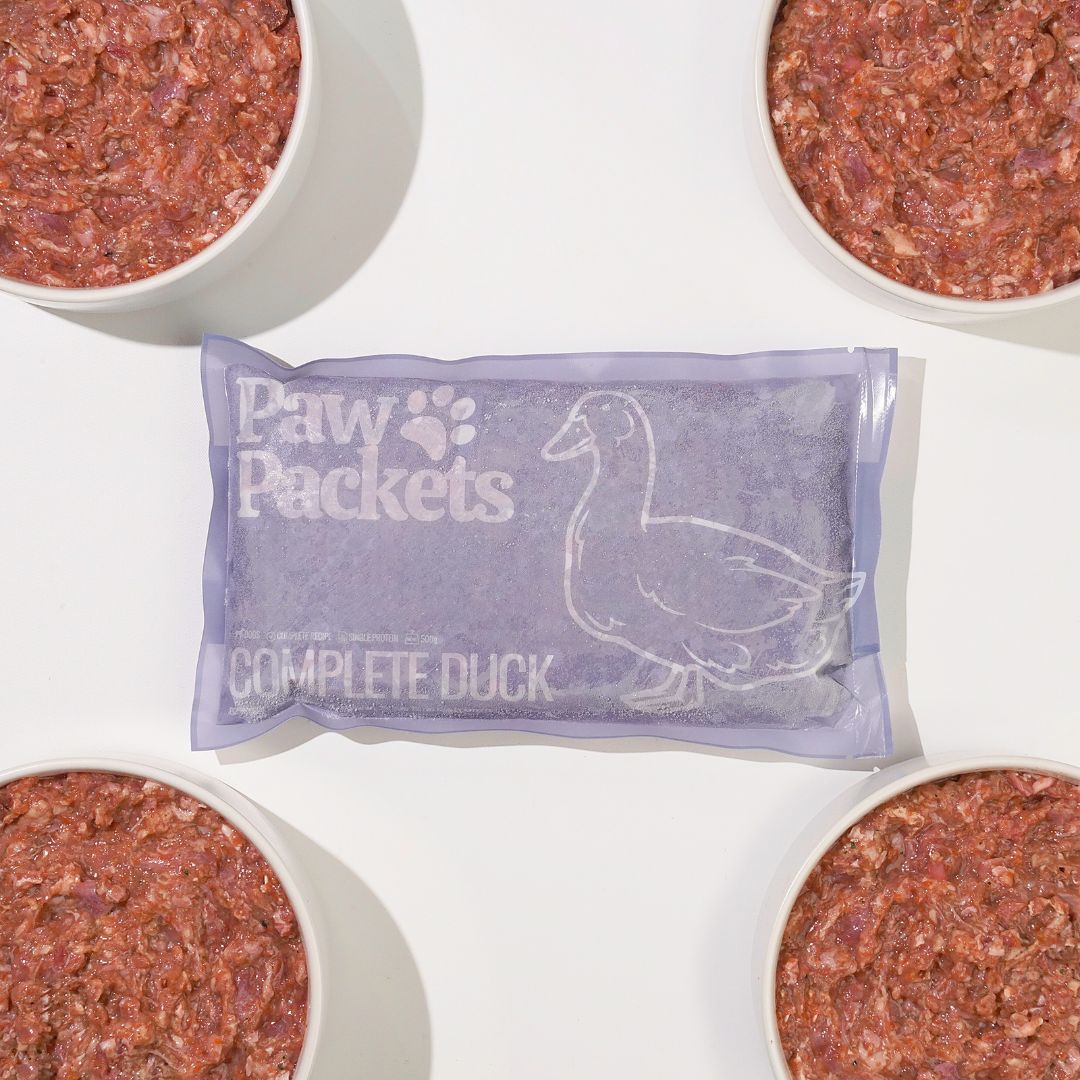 Paw Packets Makanan Anjing Raw Food Complete Duck bebek