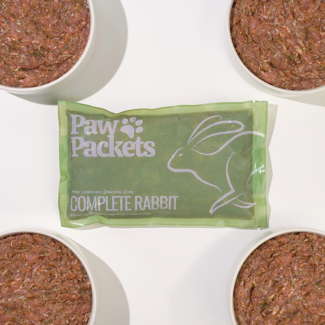 Paw Packets Makanan Anjing Raw Food Complete Rabbit kelinci