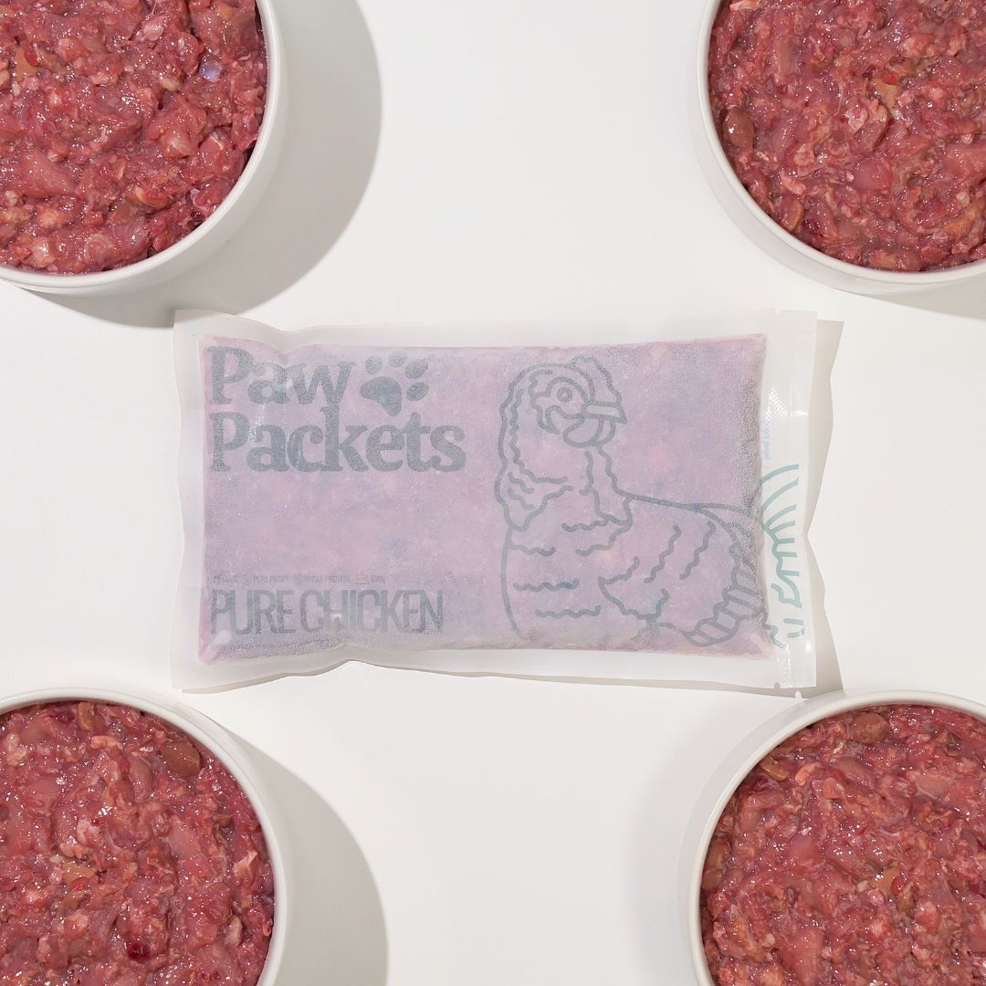 Paw Packets Makanan Anjing Raw Food Pure Chicken Ayam