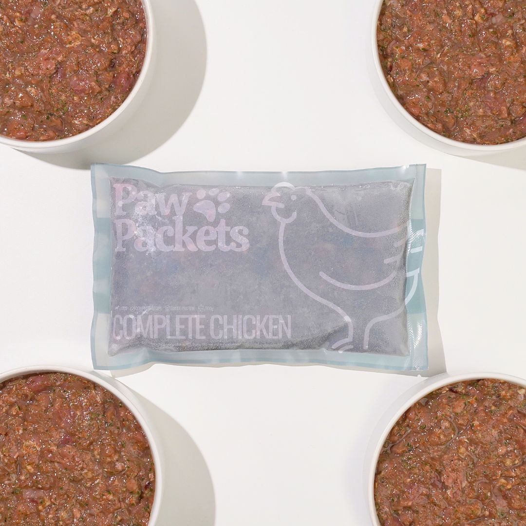 Paw Packets Makanan Anjing Raw Food Complete Chicken Ayam