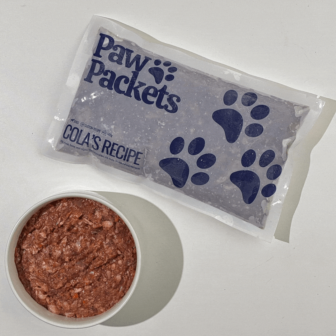 paw packets custom recipe resep khusus makanan anjing